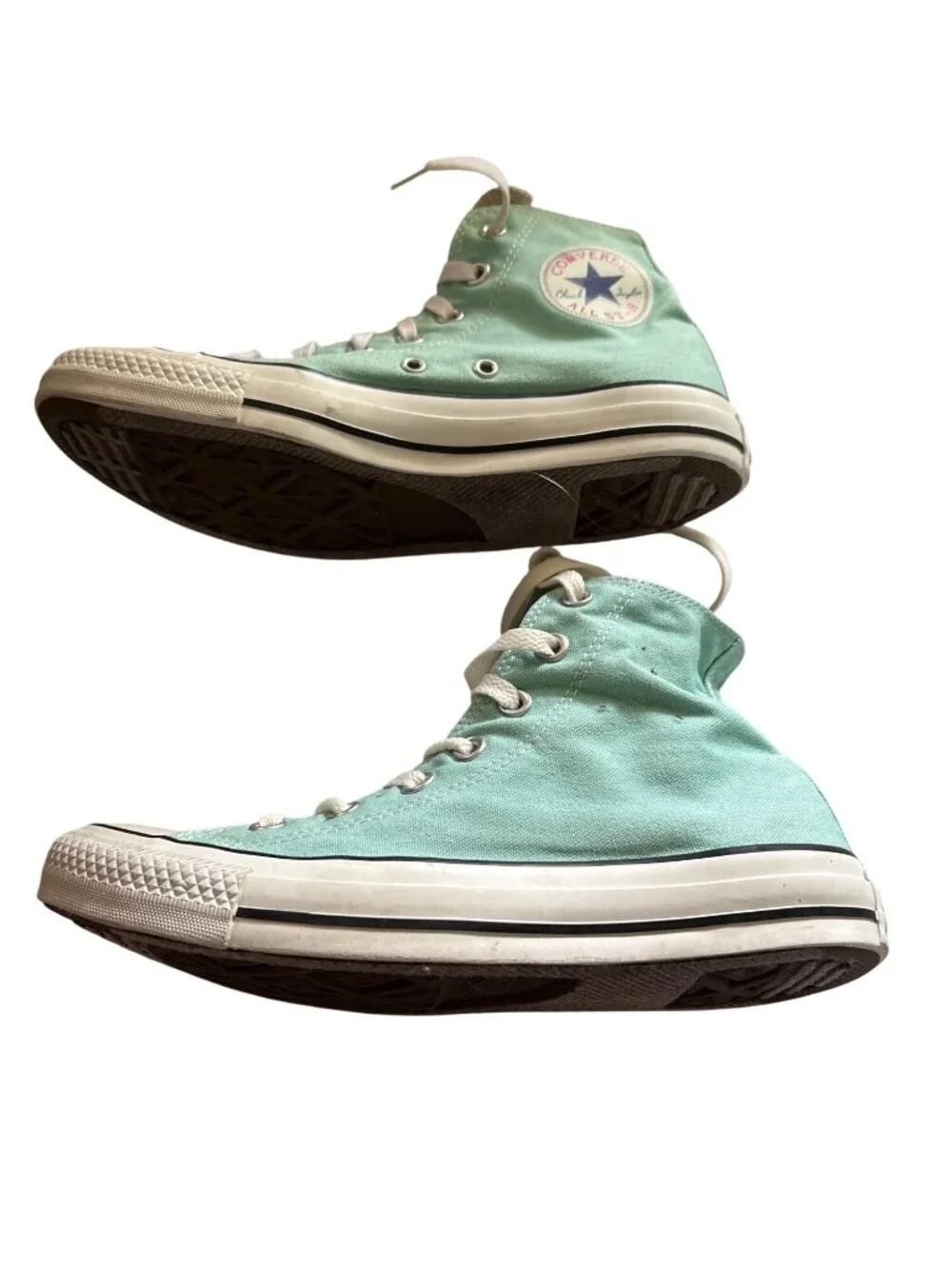 Converse Chuck Taylor All Star High-Top Sneakers Mint Green Canvas Women 8 Men 6